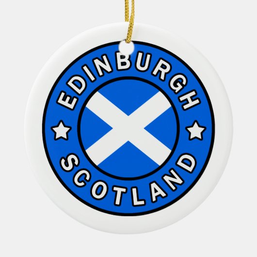 Edinburgh Scotland Keramik Ornament (Vorne)