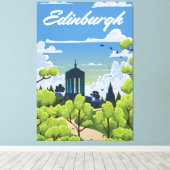 Edinburgh Scotland Leinwanddruck (Insitu (Holzboden))