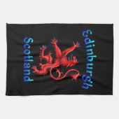 Edinburgh Scotland Lion Rampant Scottish Flag Geschirrtuch (Horizontal)