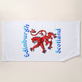 Edinburgh Scotland Lion Rampant Scottish Flag Strandtuch (Vorderseite)