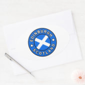 Edinburgh Scotland Ovaler Aufkleber (Umschlag)