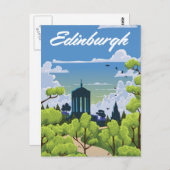 Edinburgh Scotland Postkarte (Vorne/Hinten)
