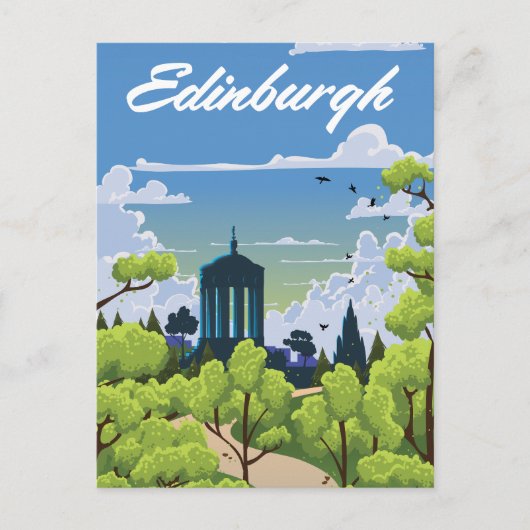Edinburgh Scotland Postkarte (Vorderseite)