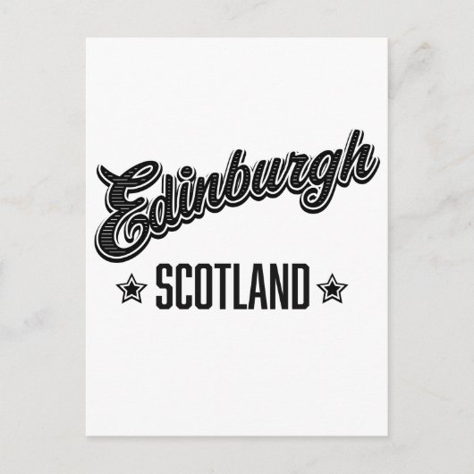 Edinburgh Scotland Postkarte (Vorderseite)
