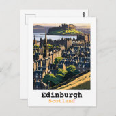Edinburgh Scotland Postkarte (Vorne/Hinten)