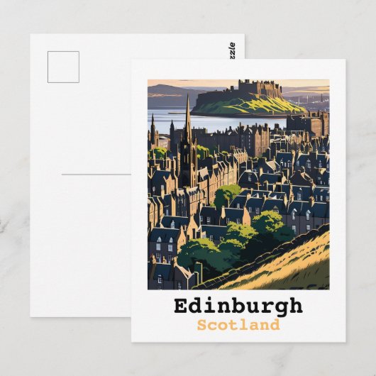 Edinburgh Scotland Postkarte (Vorne/Hinten)