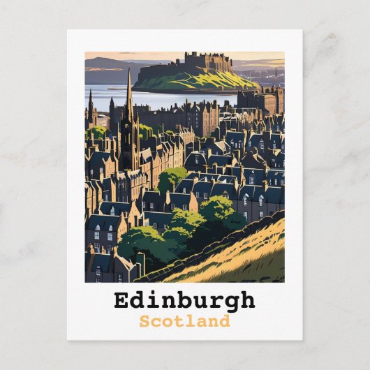 Edinburgh Scotland Postkarte (Vorderseite)