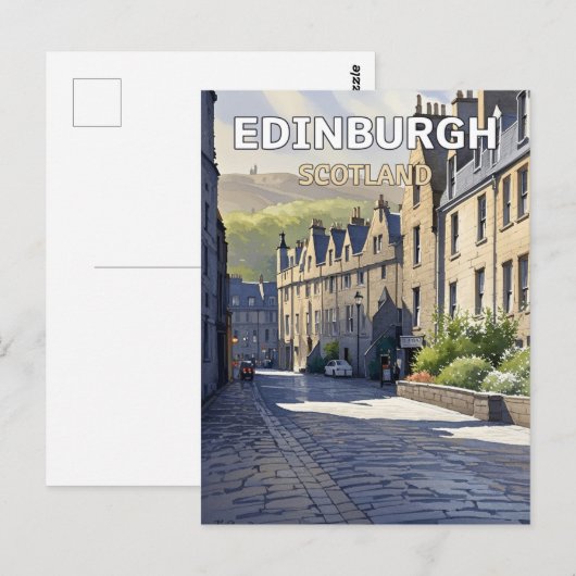 Edinburgh Scotland Postkarte (Vorne/Hinten)