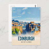 Edinburgh Scotland Postkarte (Vorne/Hinten)