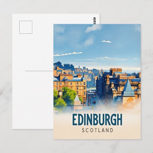 Edinburgh Scotland Postkarte (Vorne/Hinten)