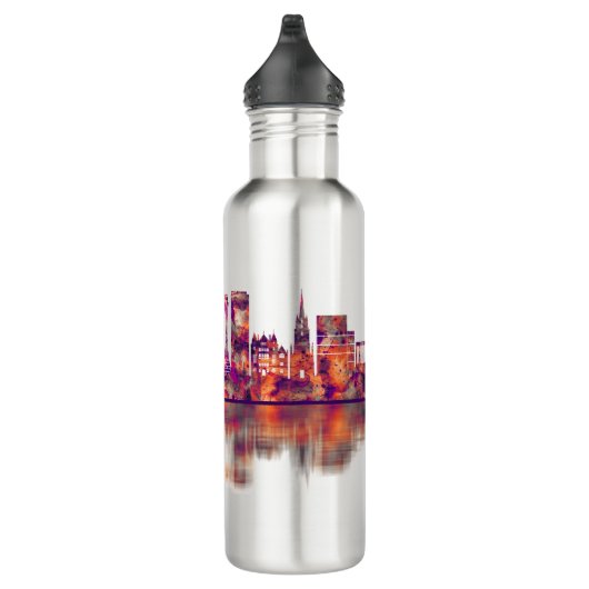 Edinburgh Scotland Skyline Edelstahlflasche (Rechts)