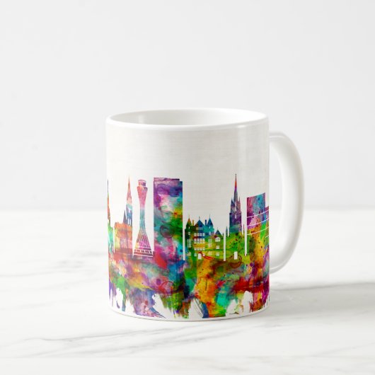 Edinburgh Scotland Skyline Kaffeetasse (VorderseiteRechts)