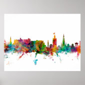 Edinburgh Scotland Skyline Poster (Vorne)