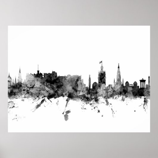 Edinburgh Scotland Skyline Poster (Vorne)