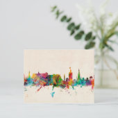 Edinburgh Scotland Skyline Postkarte (Stehend Vorderseite)