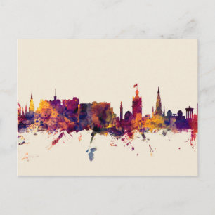 Edinburgh Scotland Skyline Postkarte