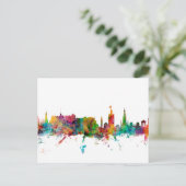 Edinburgh Scotland Skyline Postkarte (Stehend Vorderseite)