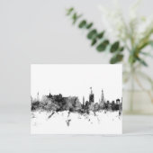 Edinburgh Scotland Skyline Postkarte (Stehend Vorderseite)
