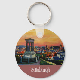 Edinburgh Scotland Skylineat Dusk Schlüsselanhänger