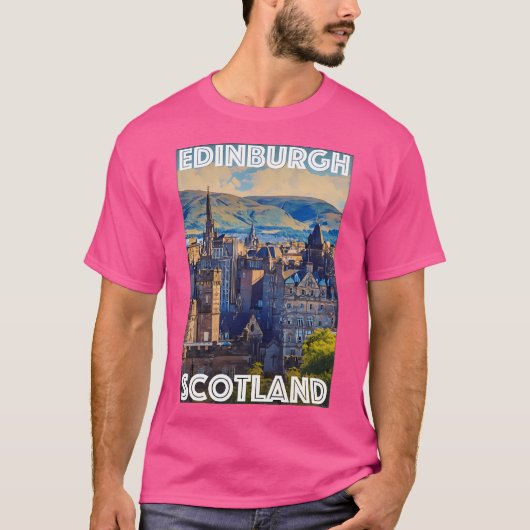 Edinburgh Scotland T-Shirt (Vorderseite)