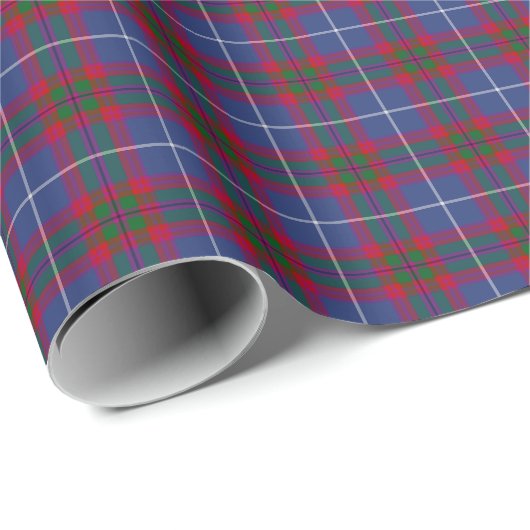 Edinburgh Scotland Tartan Pattern Geschenkpapier (Rolleneckpunkt)