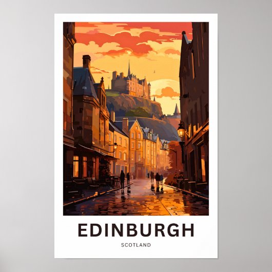 Edinburgh Scotland Travel Print Poster (Vorne)
