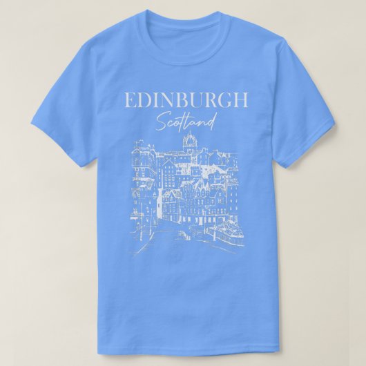Edinburgh Scotland Traveling Edinburgh Travel Girl T-Shirt (Design vorne)