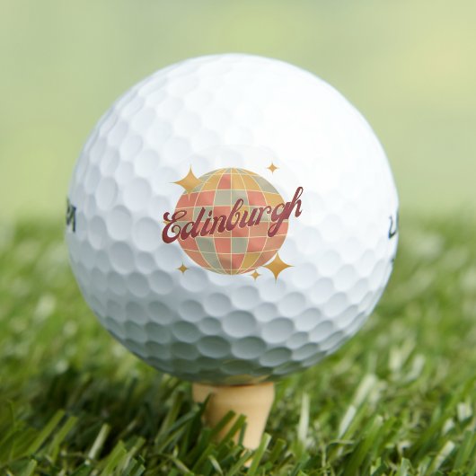 Edinburgh Scotland UK Feriendorf Retro Golfball