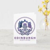 Edinburgh Scotland United Kingdom Karte (Gelbe Blume)
