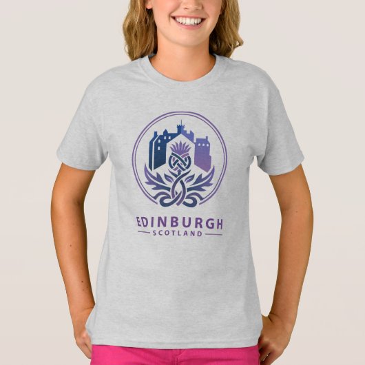 Edinburgh Scotland United Kingdom T-Shirt (Vorderseite)