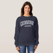 Edinburgh Scotland Varsity Uni Style Sweatshir Sweatshirt (Vorne ganz)