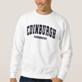 Edinburgh Scotland Varsity Uni Style Sweatshirt (Vorderseite)
