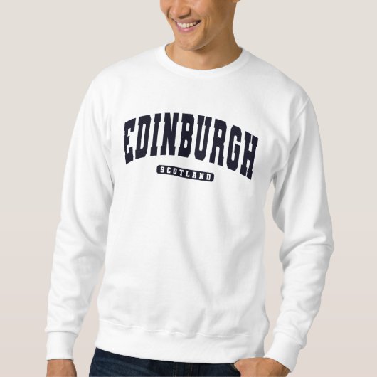 Edinburgh Scotland Varsity Uni Style Sweatshirt (Vorderseite)