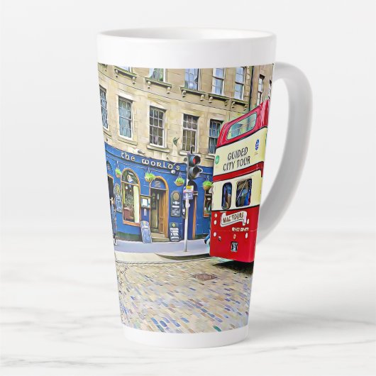 Edinburgh, Scottland Latte Tasse (Rechte Ecke)