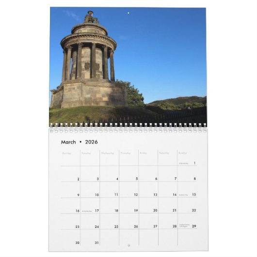 Edinburgh sieht Kalender an (Mär 2026)