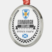 Edinburgh Silbernes Ornament (Links)
