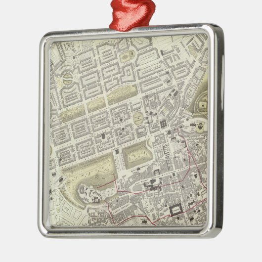 Edinburgh Silbernes Ornament (Links)