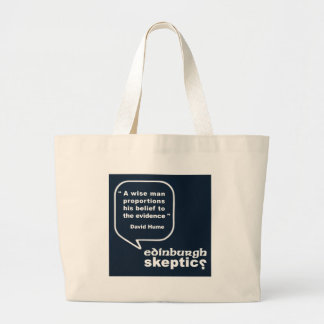 Edinburgh-Skeptiker - Hume Zitat Jumbo Stoffbeutel