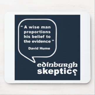 Edinburgh-Skeptiker - Hume Zitat Mousepad