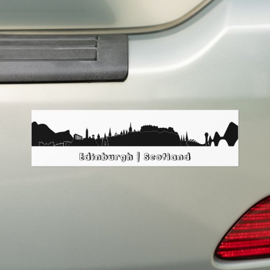 Edinburgh-Skyline Autoaufkleber (Auf Auto)