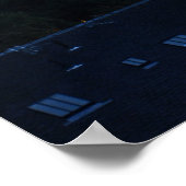 Edinburgh Skyline bei Dämmerung Poster (Ecke)