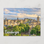 Edinburgh Skyline, Schottland, Großbritannien Postkarte (Vorderseite)
