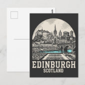 Edinburgh Stadt Schottland Postkarte (Vorne/Hinten)