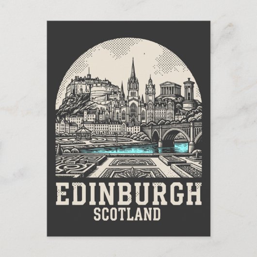 Edinburgh Stadt Schottland Postkarte (Vorderseite)