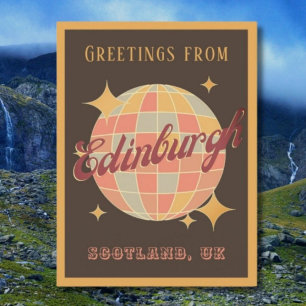 Edinburgh Stadt Schottland UK Retro Vintage Postka Postkarte
