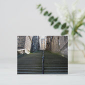 Edinburgh Stairs Postkarte (Stehend Vorderseite)