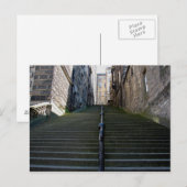 Edinburgh Stairs Postkarte (Vorne/Hinten)