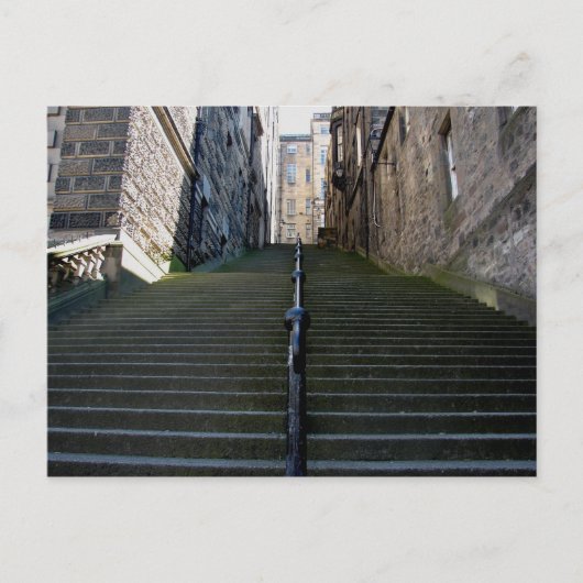 Edinburgh Stairs Postkarte (Vorderseite)