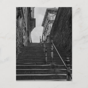 Edinburgh Steps Feiertagspostkarte