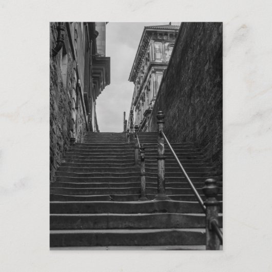 Edinburgh Steps Feiertagspostkarte (Vorderseite)